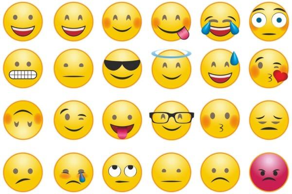 olika emojier som visar olika känslor