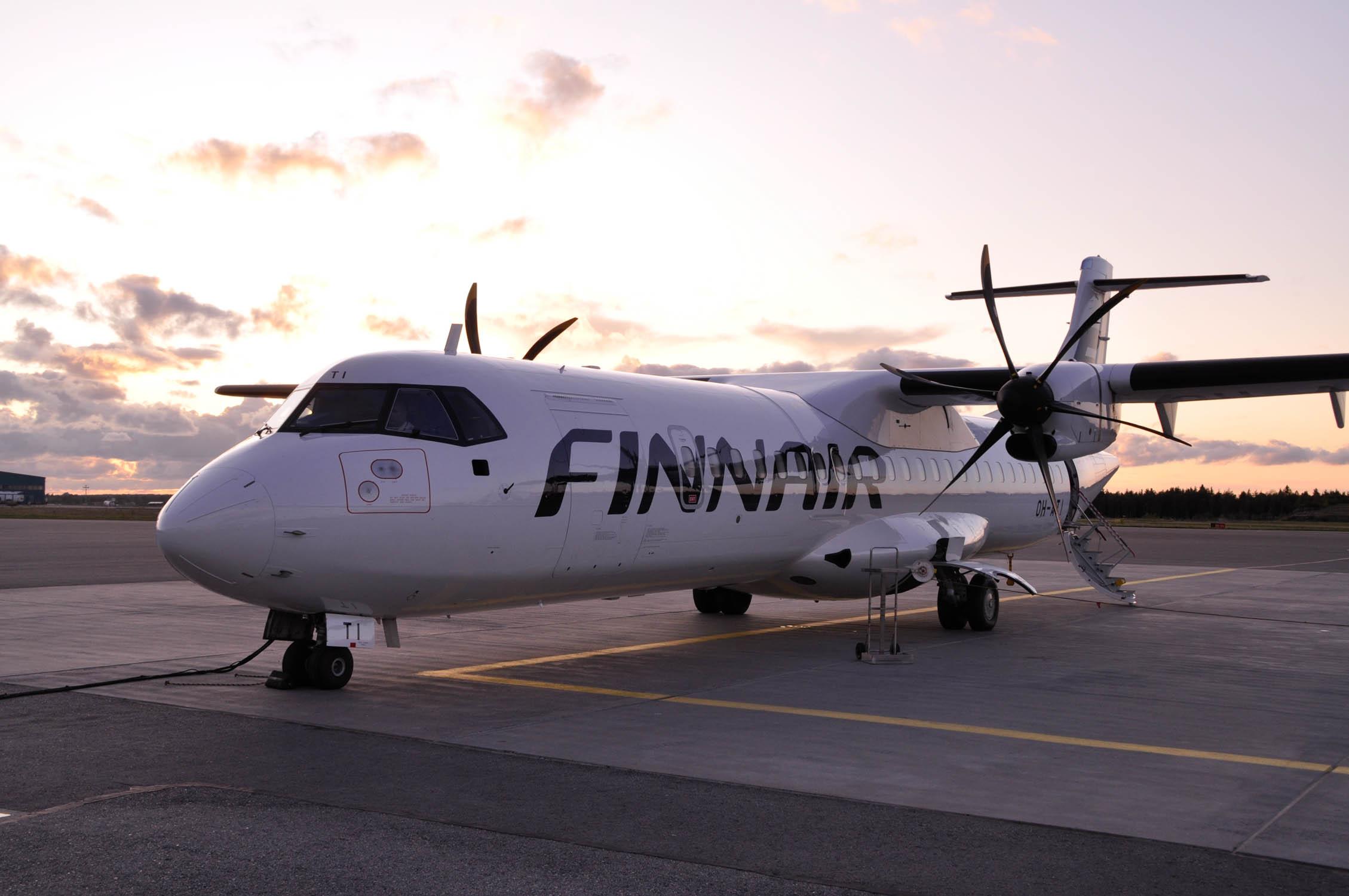 Åbo flygplats, Finnair, flygplan
