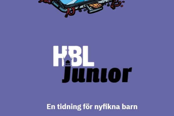 Skärmdump av webbplats med texten HBL junior.