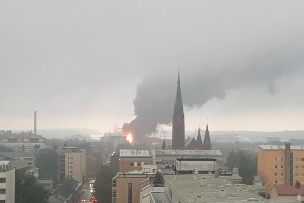 brand i stor byggnad