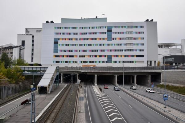en sjukhusbyggnad