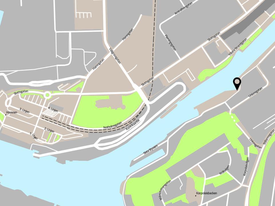 Karta över Åbo