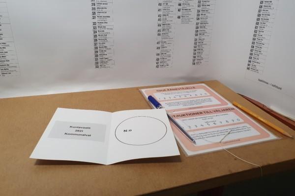 röstesedel, vit papperslapp på ett bord