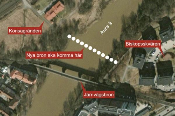 Skiss över nya bro i Åbo