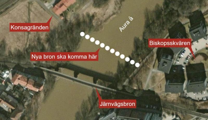 Skiss över nya bro i Åbo