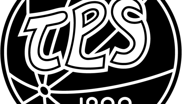 Svartvit logotyp med bokstäverna TPS och årtalet 1922 inuti en boll.