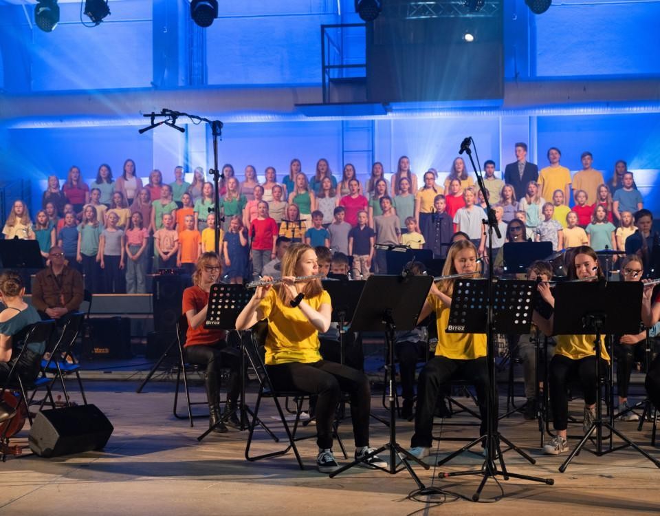 Raseborgs musikinstituts konsert i Ekenäs bollhall.