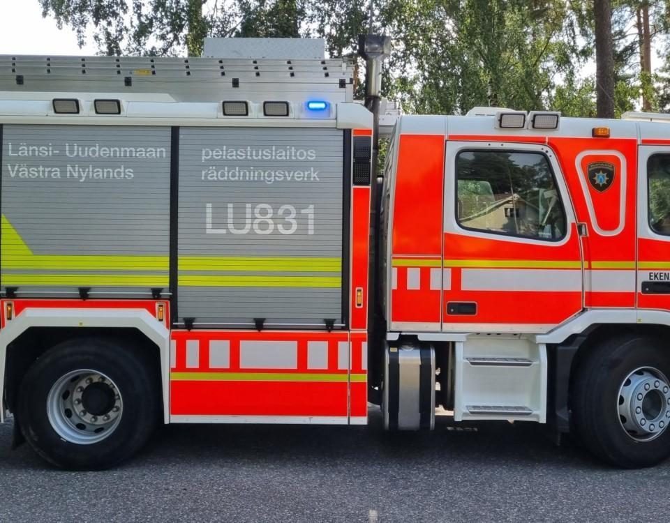 Brandbil, Västra Nylands räddningsverk