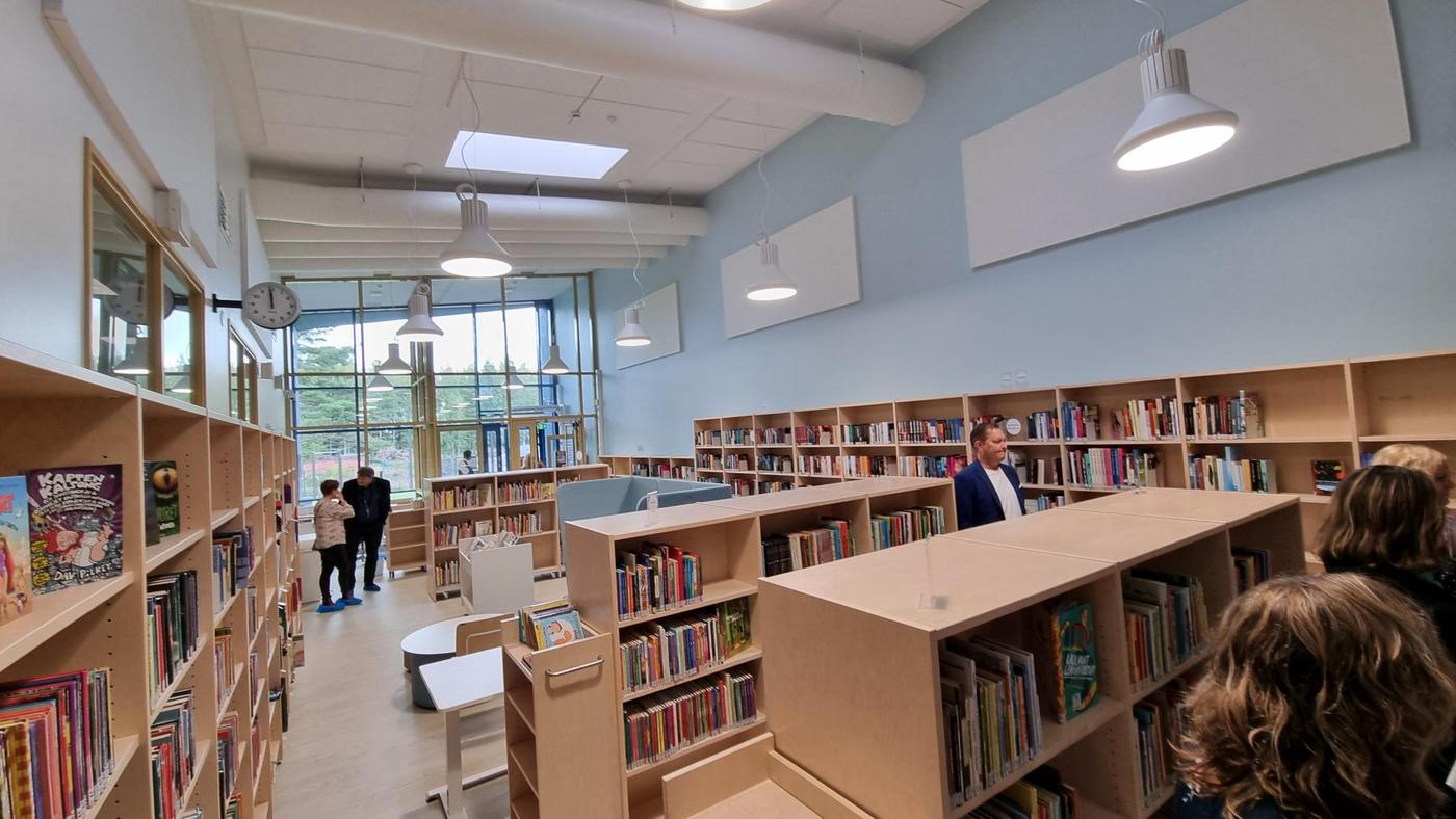 Biblioteket i Svartå skola.