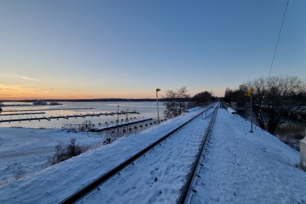 Hangö-Hyvingebanans järnvägsbro i Ekenäs.