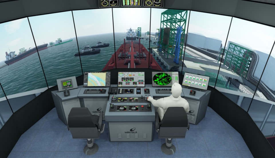 Vision ur en sjöfartssimulator
