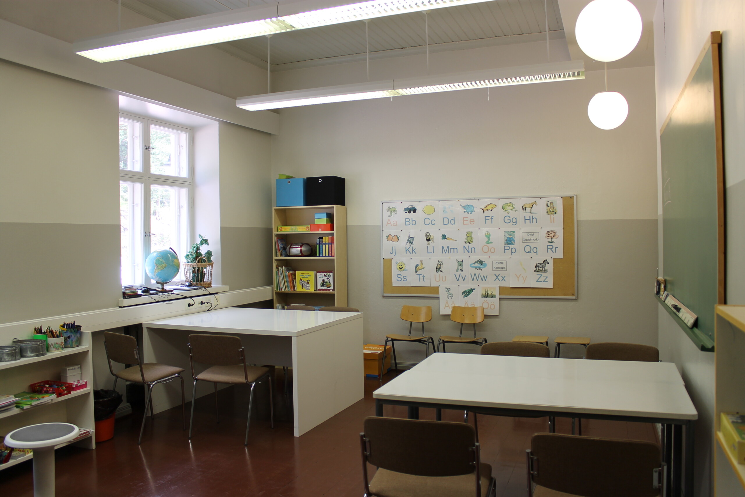 Katarinaskolans speciallärares rum i Klinkbacka skola.