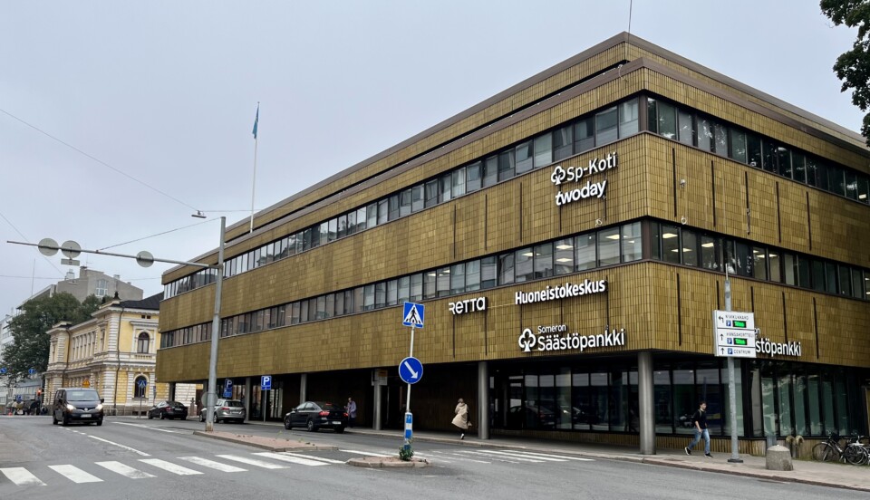 hus i Åbo centrum där ett nytt laboratorium öppnat