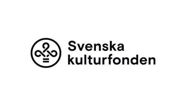 en svart logotyp med texten Svenska kulturfonden