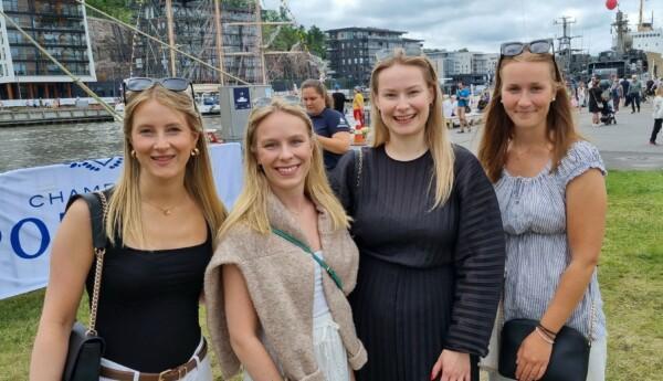 Fyra kvinnor på Tall Ships Races